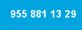 955 881 13 29 955 881 13 29